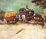 Vincent Van Gogh The Caravans France oil painting artist